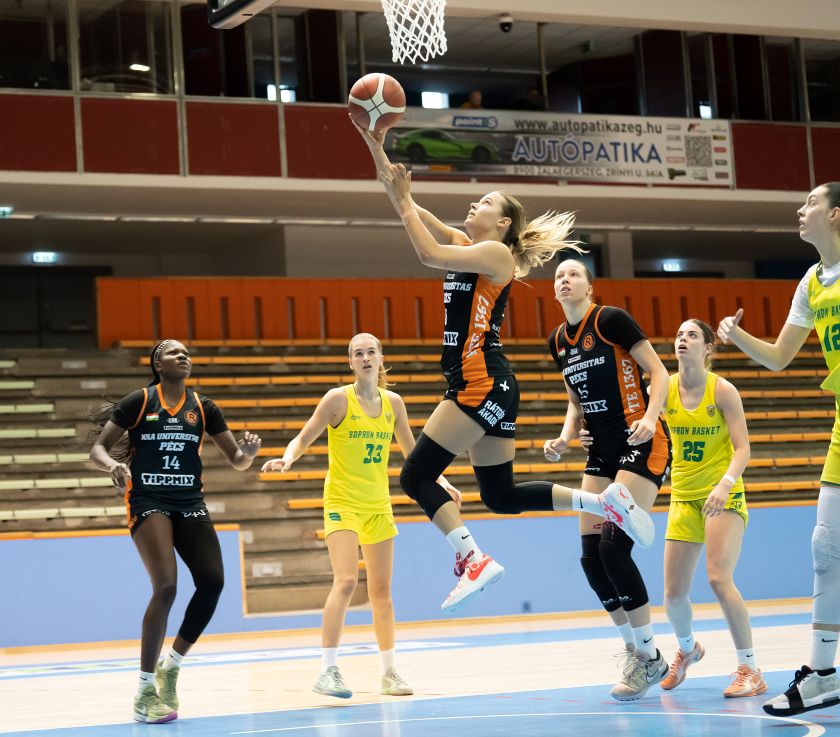 Újabb siker a felkészülés során – a Sopron Basket ellen is győzött az NKA Universitas Pécs