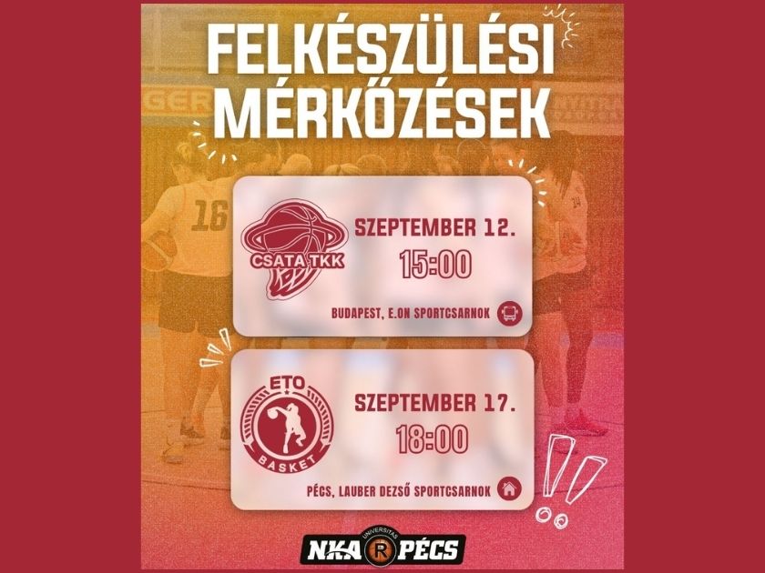 Két felkészülési mérkőzés vár csapatunkra