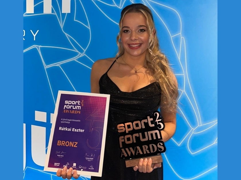 Óriási elismerés: Rátkai Eszter bronz fokozatot kapott a Sport Forum Awards 2025‑ön