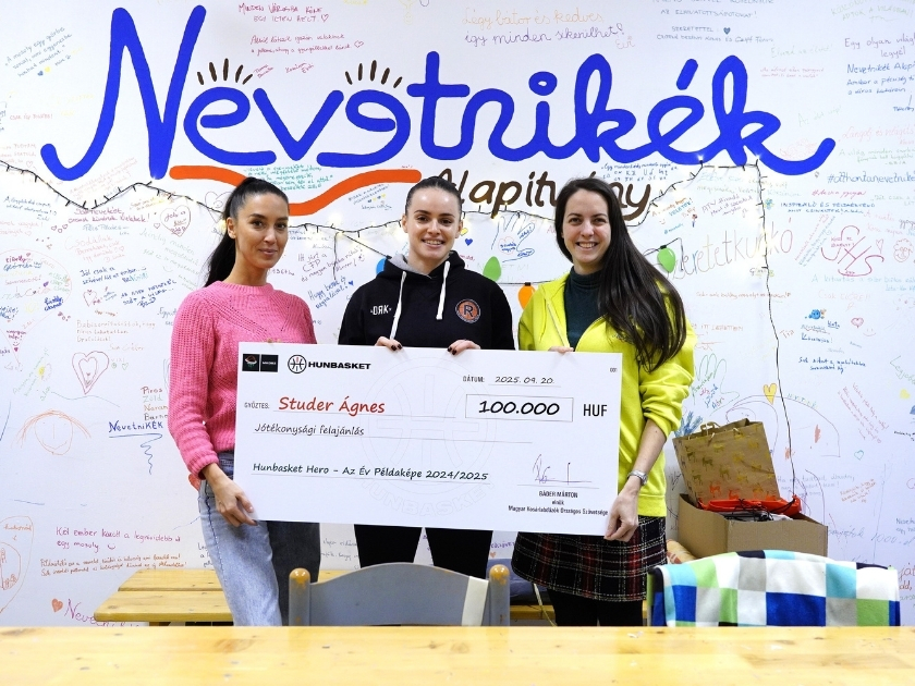 Szívvel-lélekkel a pályán innen és túl: Studer Ágnes a Nevetnikék Alapítványt támogatta